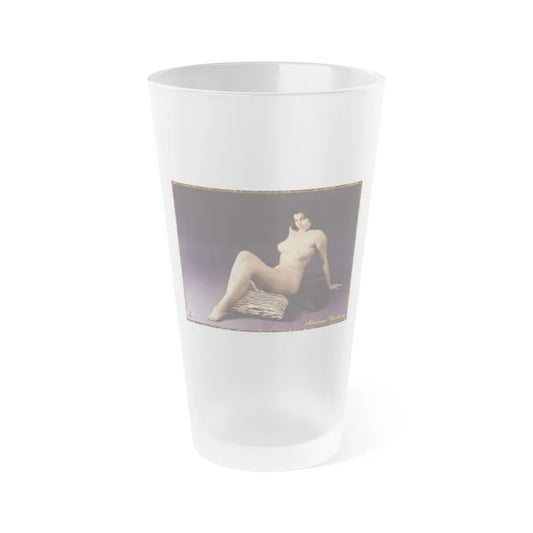 Adrienne Barbeau #55 - Nude (Vintage Female Icon) Frosted Pint Glass 16oz-16oz-Frosted-Go Mug Yourself