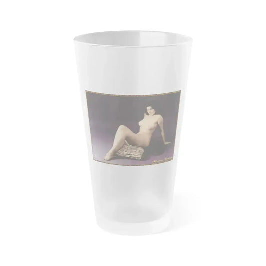 Adrienne Barbeau #55 - Nude (Vintage Female Icon) Frosted Pint Glass 16oz 16oz Frosted - Go Mug Yourself