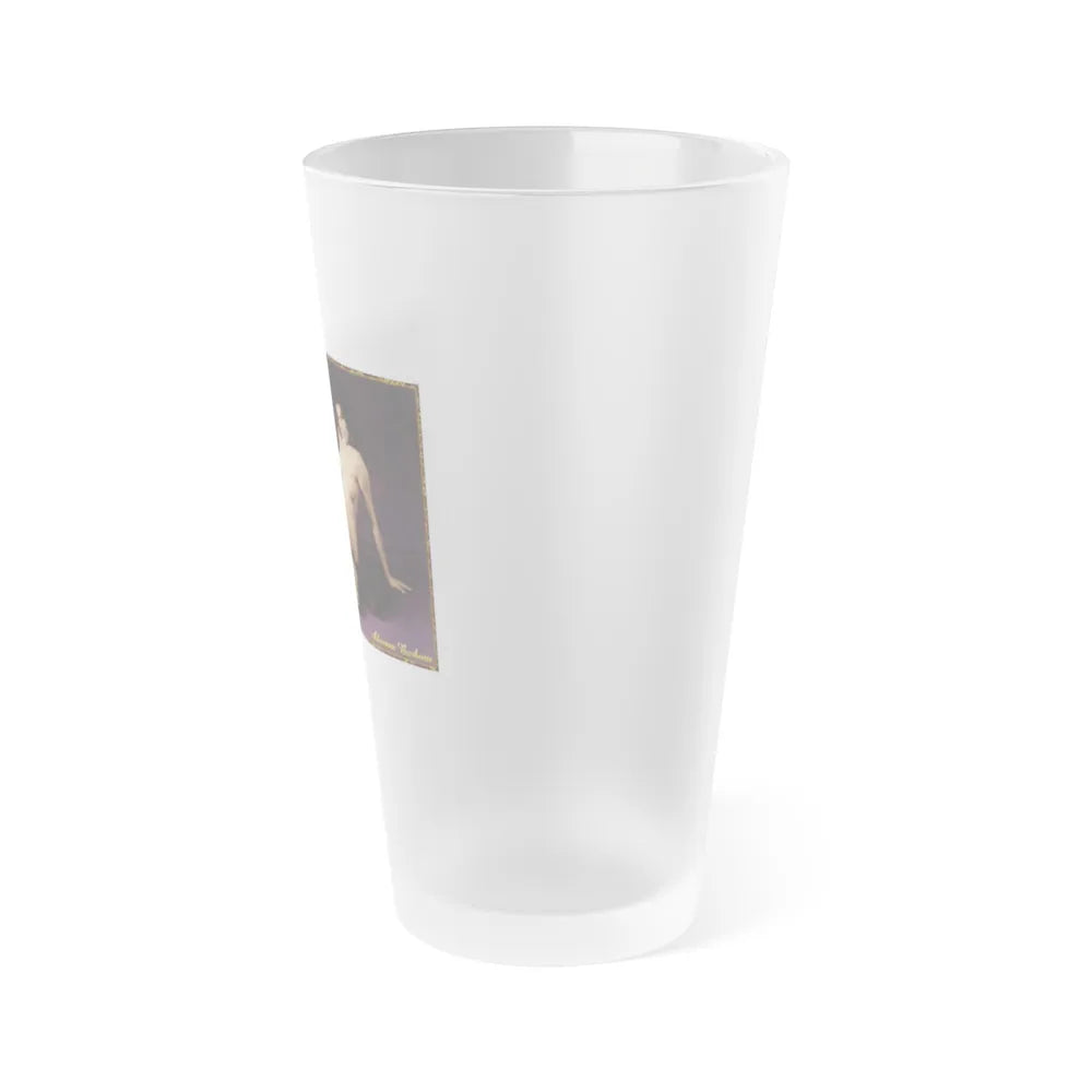 Adrienne Barbeau #55 - Nude (Vintage Female Icon) Frosted Pint Glass 16oz-Go Mug Yourself