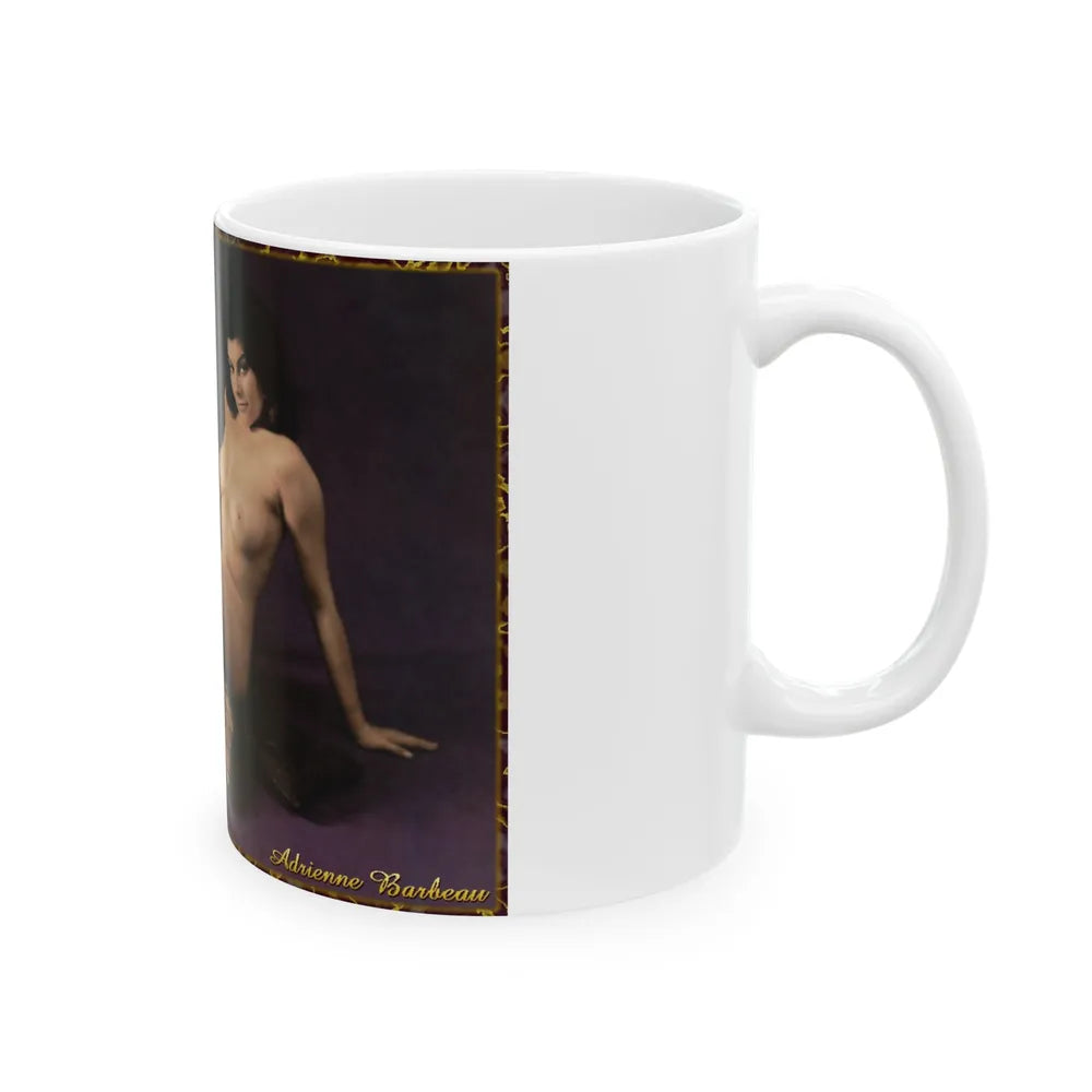 Adrienne Barbeau #55 - Nude (Vintage Female Icon) White Coffee Mug-Go Mug Yourself