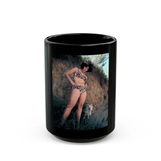 Adrienne Barbeau #56 (Vintage Female Icon) Black Coffee Mug-15oz-Go Mug Yourself