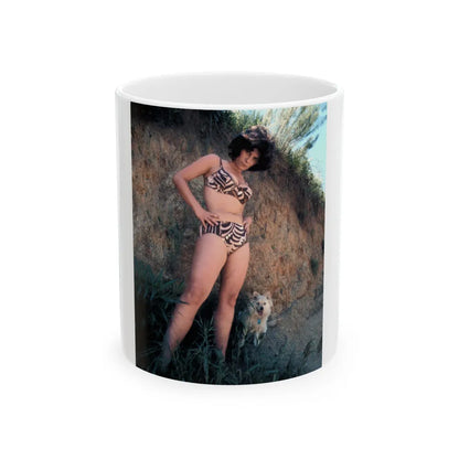 Adrienne Barbeau #56 (Vintage Female Icon) White Coffee Mug-11oz-Go Mug Yourself