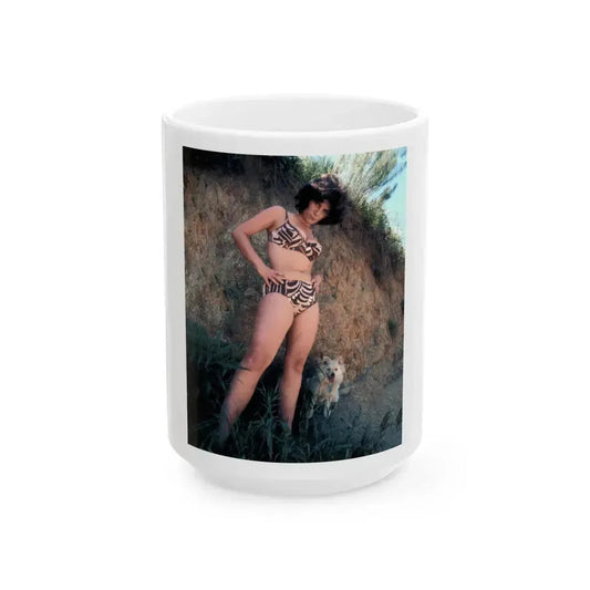 Adrienne Barbeau #56 (Vintage Female Icon) White Coffee Mug 15oz - Go Mug Yourself