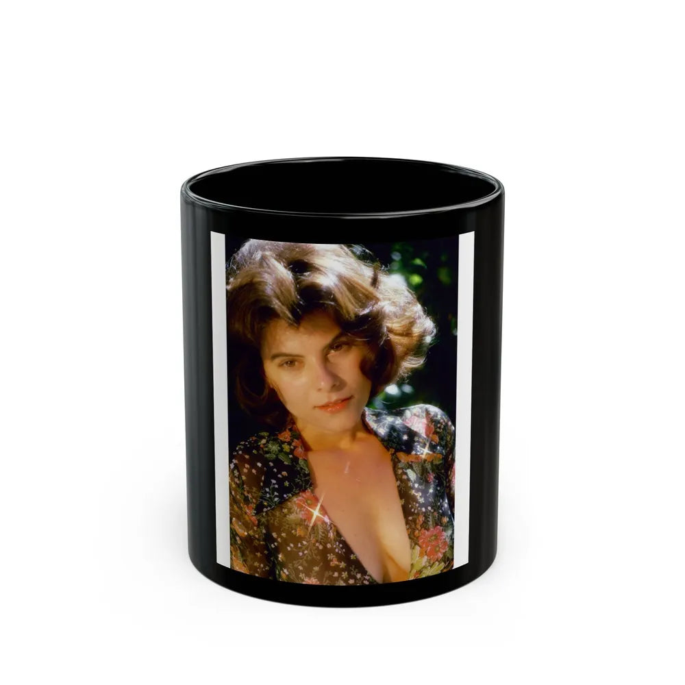 Adrienne Barbeau #57 (Vintage Female Icon) Black Coffee Mug-11oz-Go Mug Yourself