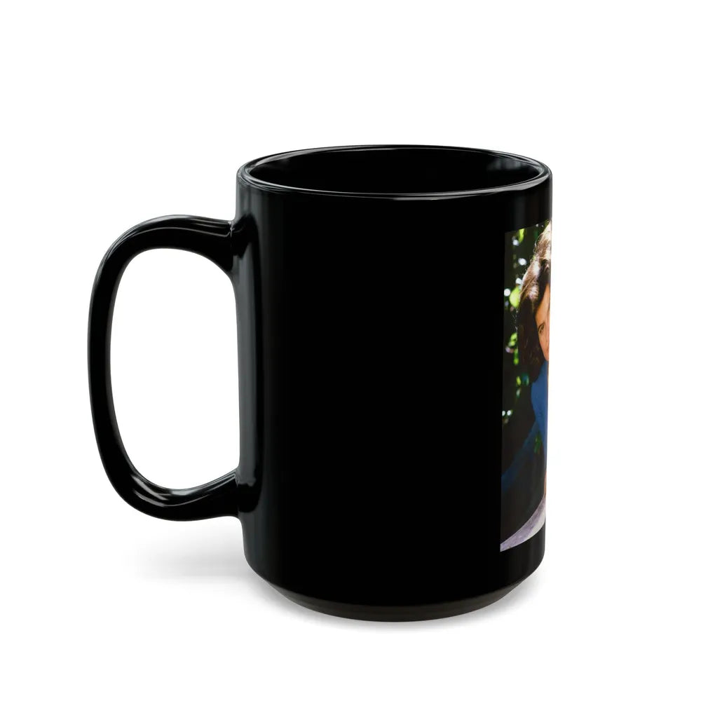 Adrienne Barbeau #58 (Vintage Female Icon) Black Coffee Mug-Go Mug Yourself