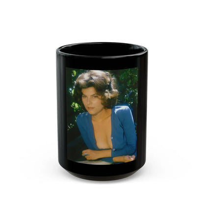 Adrienne Barbeau #59 (Vintage Female Icon) Black Coffee Mug-15oz-Go Mug Yourself