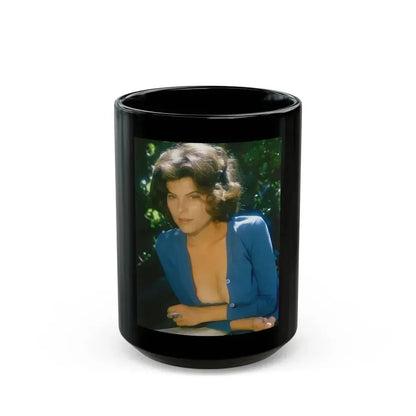 Adrienne Barbeau #59 (Vintage Female Icon) Black Coffee Mug 15oz - Go Mug Yourself