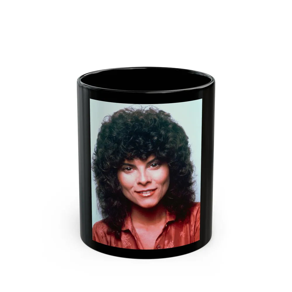 Adrienne Barbeau #60 (Vintage Female Icon) Black Coffee Mug-11oz-Go Mug Yourself