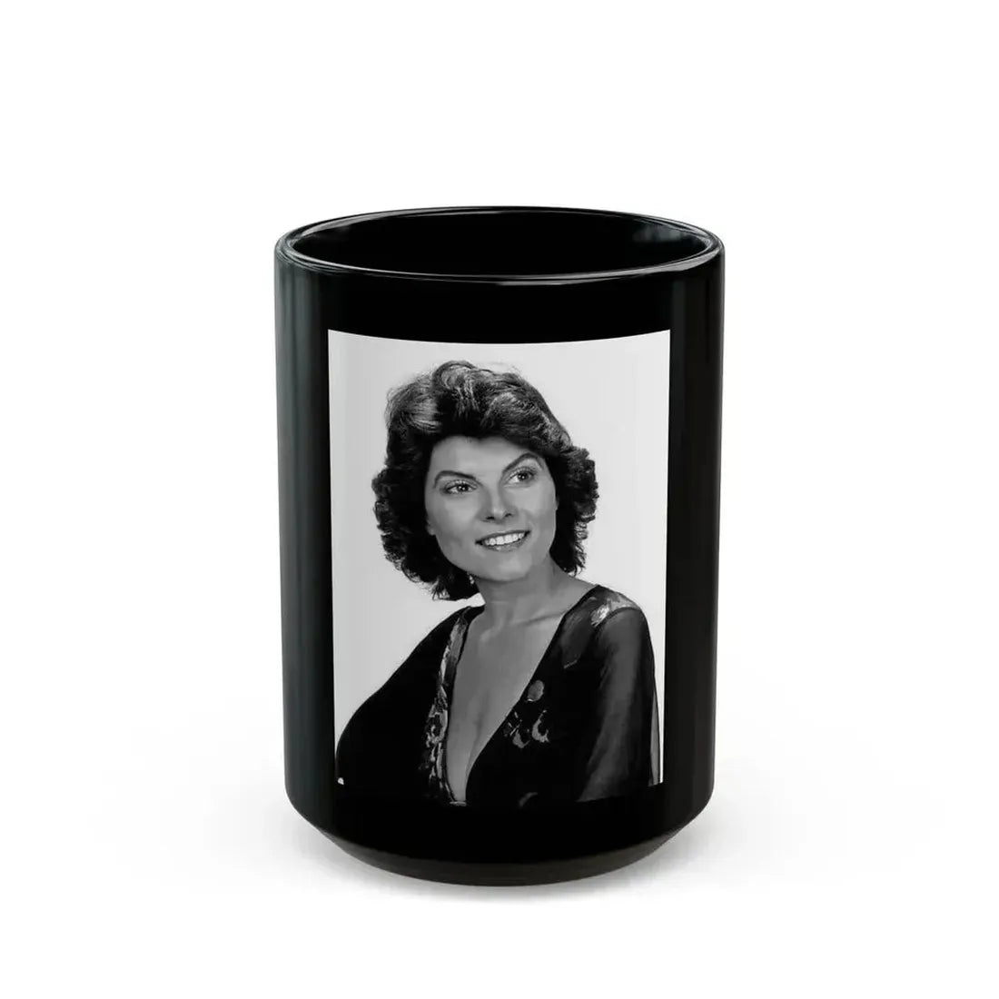 Adrienne Barbeau #61 (Vintage Female Icon) Black Coffee Mug 15oz - Go Mug Yourself