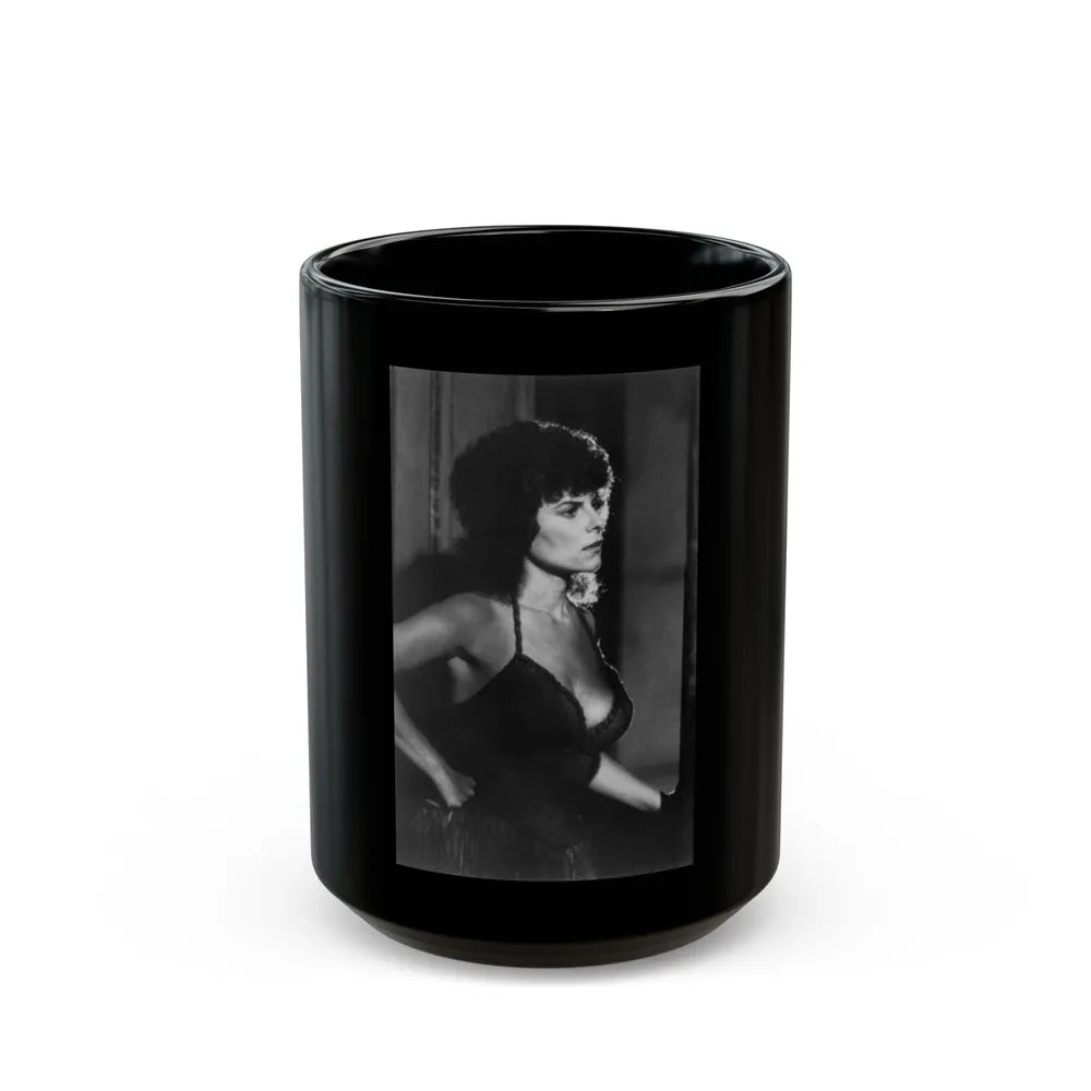 Adrienne Barbeau #62 (Vintage Female Icon) Black Coffee Mug-15oz-Go Mug Yourself