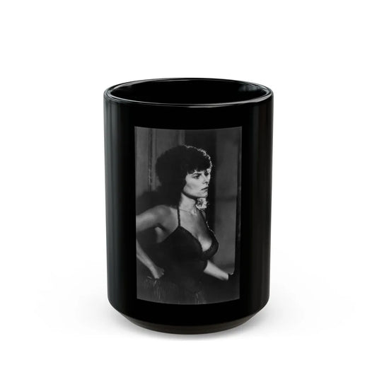 Adrienne Barbeau #62 (Vintage Female Icon) Black Coffee Mug-15oz-Go Mug Yourself