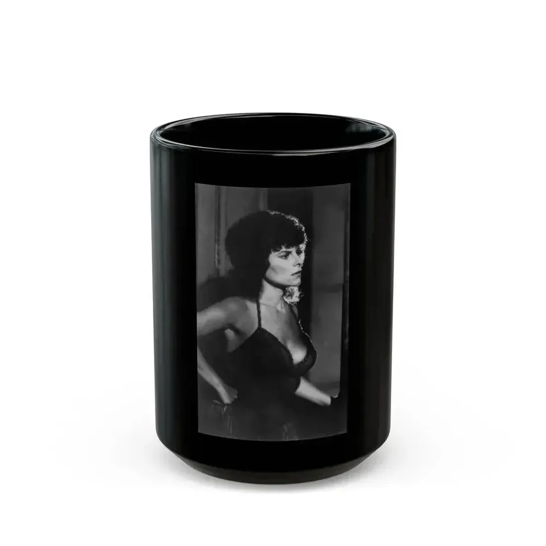 Adrienne Barbeau #62 (Vintage Female Icon) Black Coffee Mug 15oz - Go Mug Yourself