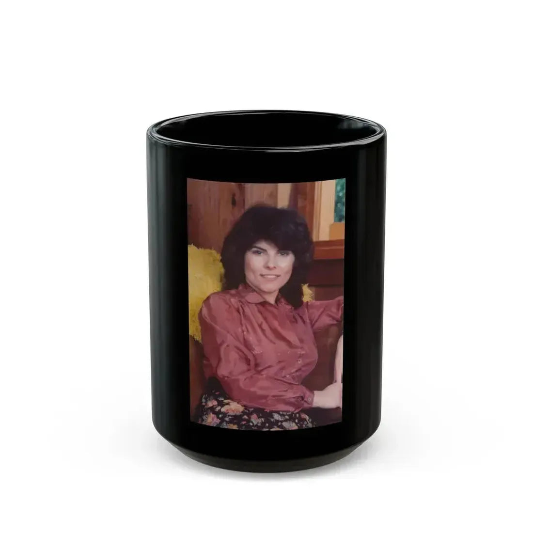 Adrienne Barbeau #63 (Vintage Female Icon) Black Coffee Mug 15oz - Go Mug Yourself