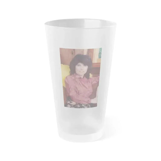 Adrienne Barbeau #63 (Vintage Female Icon) Frosted Pint Glass 16oz 16oz Frosted - Go Mug Yourself