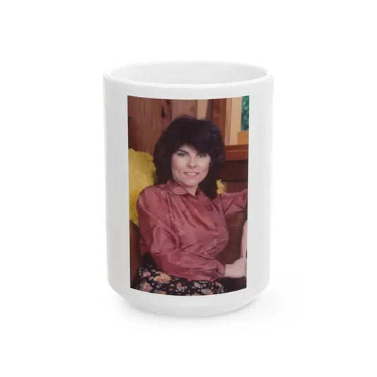 Adrienne Barbeau #63 (Vintage Female Icon) White Coffee Mug 15oz - Go Mug Yourself