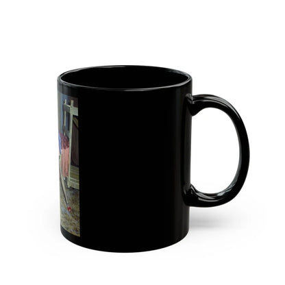 Adrienne Barbeau #65 (Vintage Female Icon) Black Coffee Mug-Go Mug Yourself