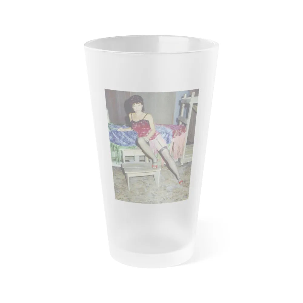 Adrienne Barbeau #65 (Vintage Female Icon) Frosted Pint Glass 16oz-16oz-Frosted-Go Mug Yourself