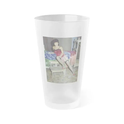 Adrienne Barbeau #65 (Vintage Female Icon) Frosted Pint Glass 16oz 16oz Frosted - Go Mug Yourself