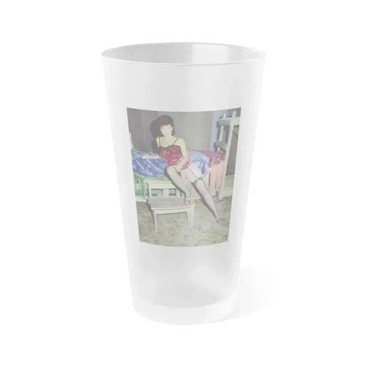 Adrienne Barbeau #65 (Vintage Female Icon) Frosted Pint Glass 16oz 16oz Frosted - Go Mug Yourself