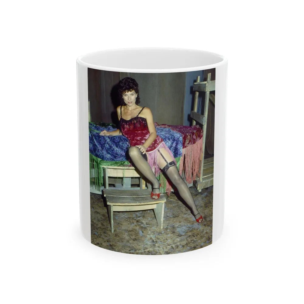 Adrienne Barbeau #65 (Vintage Female Icon) White Coffee Mug-11oz-Go Mug Yourself