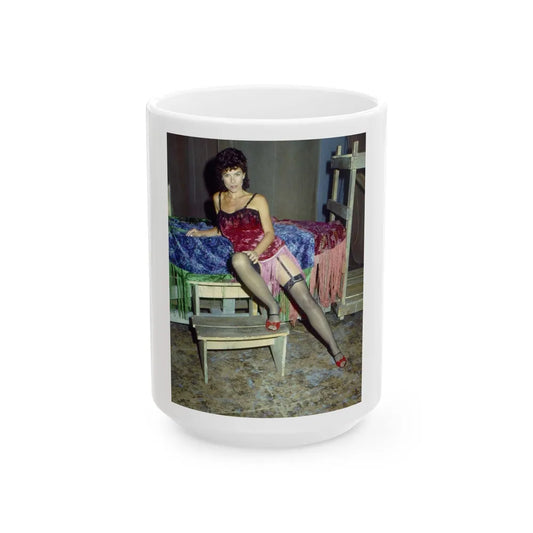 Adrienne Barbeau #65 (Vintage Female Icon) White Coffee Mug-15oz-Go Mug Yourself