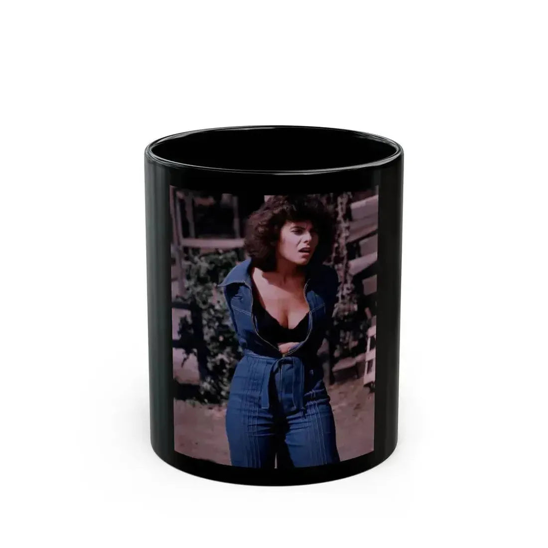 Adrienne Barbeau #66 (Vintage Female Icon) Black Coffee Mug 11oz - Go Mug Yourself