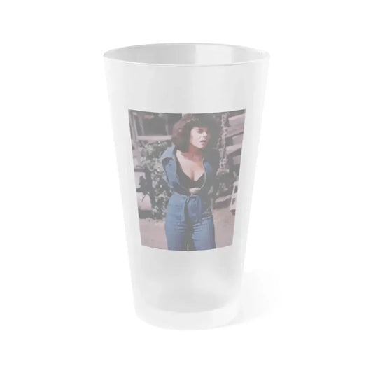 Adrienne Barbeau #66 (Vintage Female Icon) Frosted Pint Glass 16oz 16oz Frosted - Go Mug Yourself