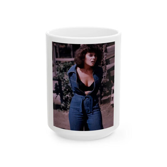 Adrienne Barbeau #66 (Vintage Female Icon) White Coffee Mug-15oz-Go Mug Yourself