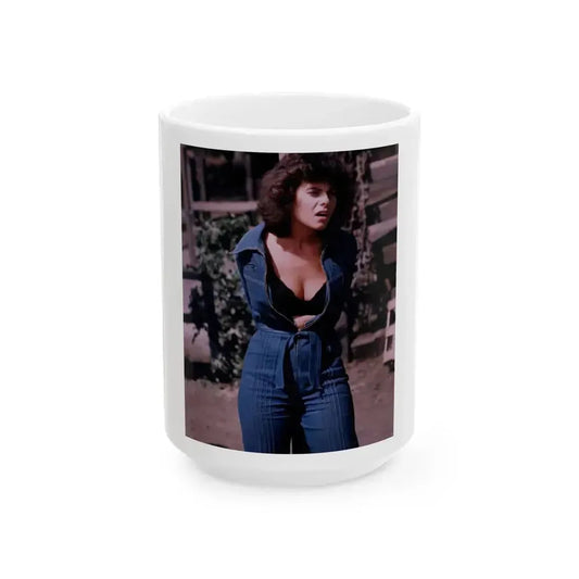 Adrienne Barbeau #66 (Vintage Female Icon) White Coffee Mug 15oz - Go Mug Yourself