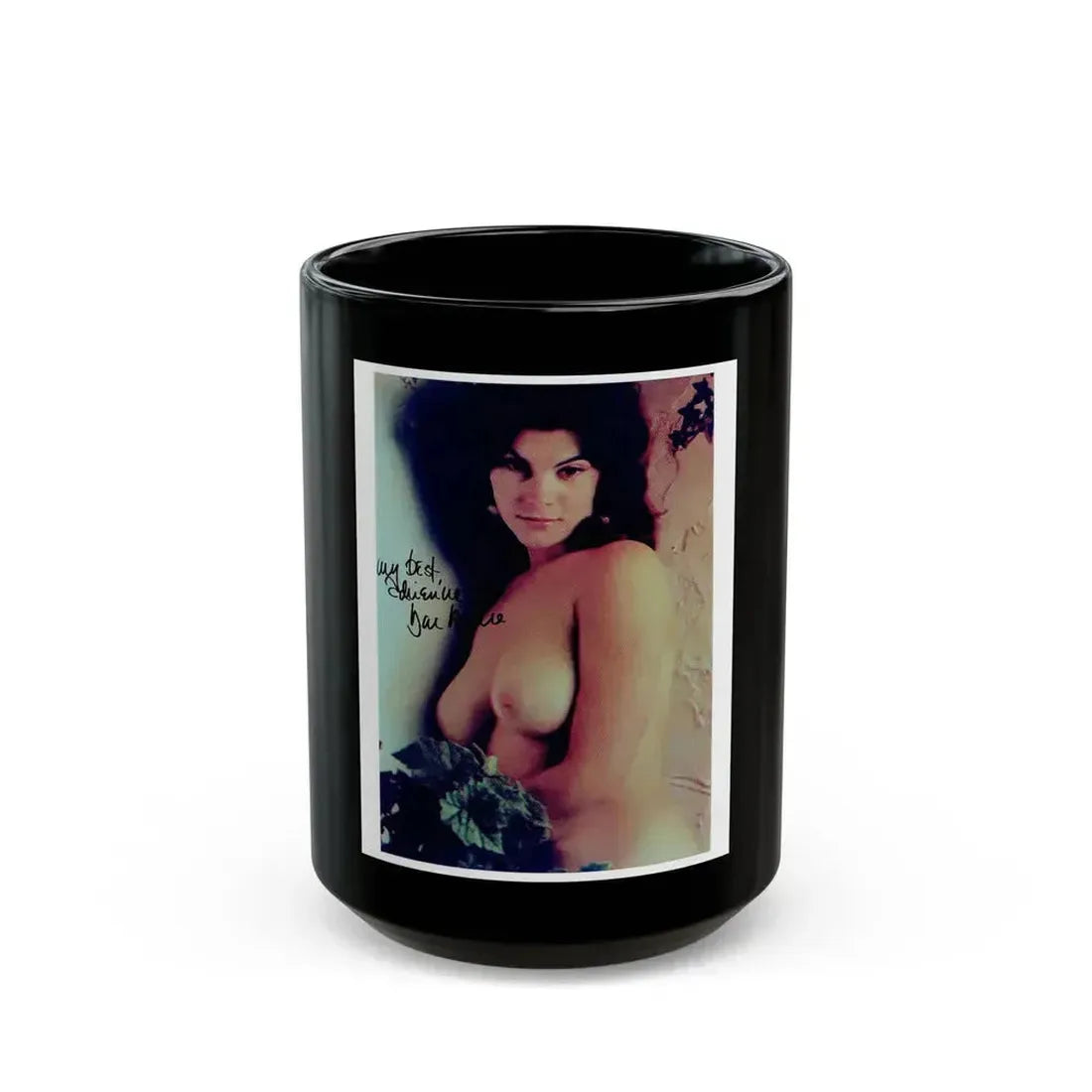 Adrienne Barbeau #67 (Vintage Female Icon) Black Coffee Mug 15oz - Go Mug Yourself