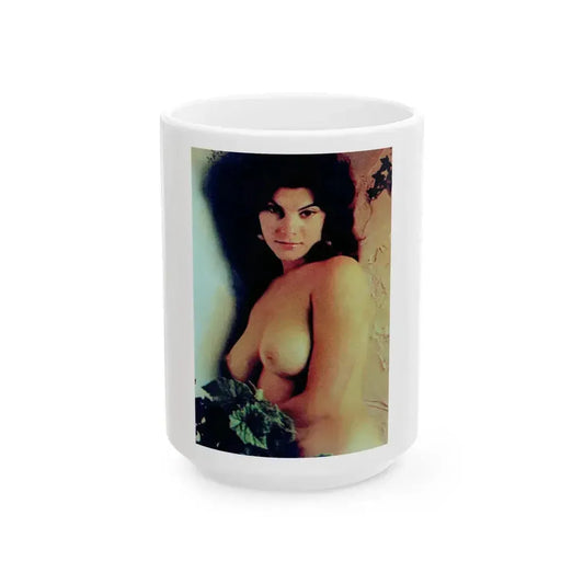 Adrienne Barbeau #68 (Vintage Female Icon) White Coffee Mug 15oz - Go Mug Yourself