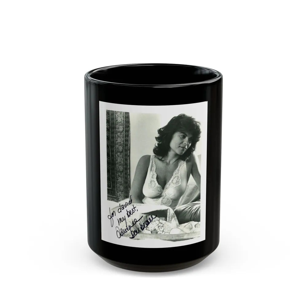 Adrienne Barbeau #69 (Vintage Female Icon) Black Coffee Mug-15oz-Go Mug Yourself