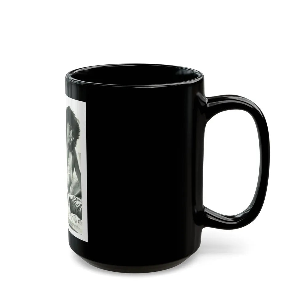 Adrienne Barbeau #69 (Vintage Female Icon) Black Coffee Mug-Go Mug Yourself