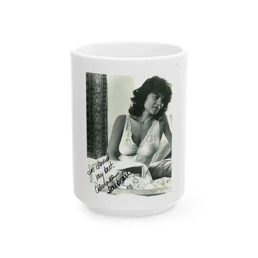 Adrienne Barbeau #69 (Vintage Female Icon) White Coffee Mug 15oz - Go Mug Yourself