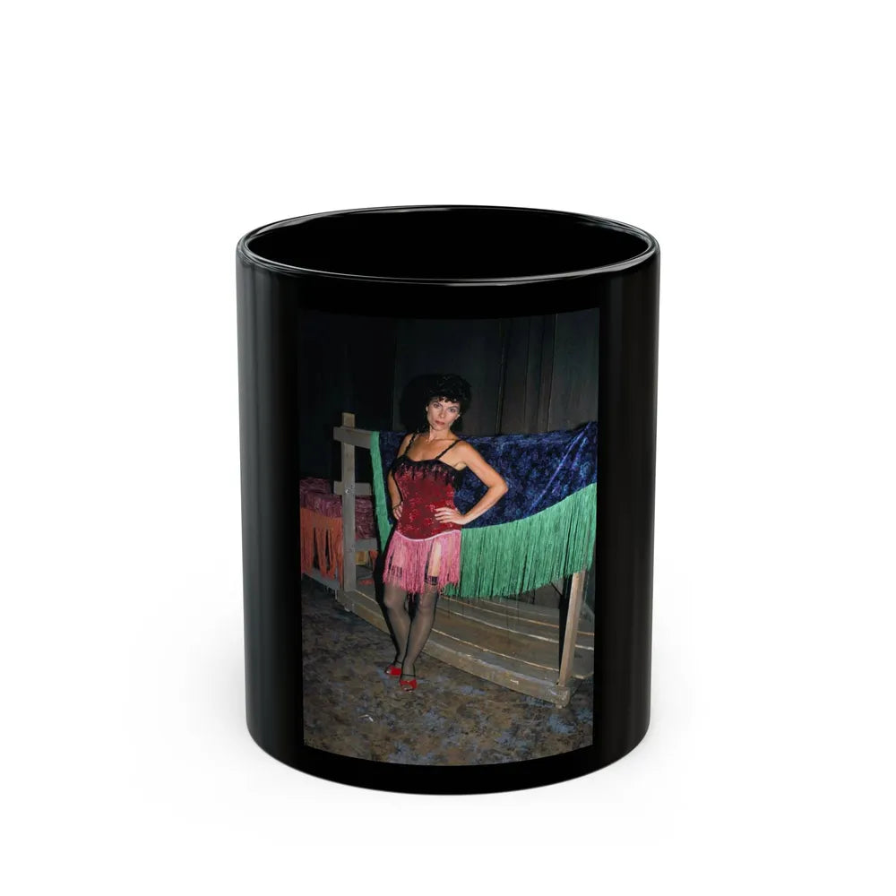 Adrienne Barbeau #70 (Vintage Female Icon) Black Coffee Mug-11oz-Go Mug Yourself