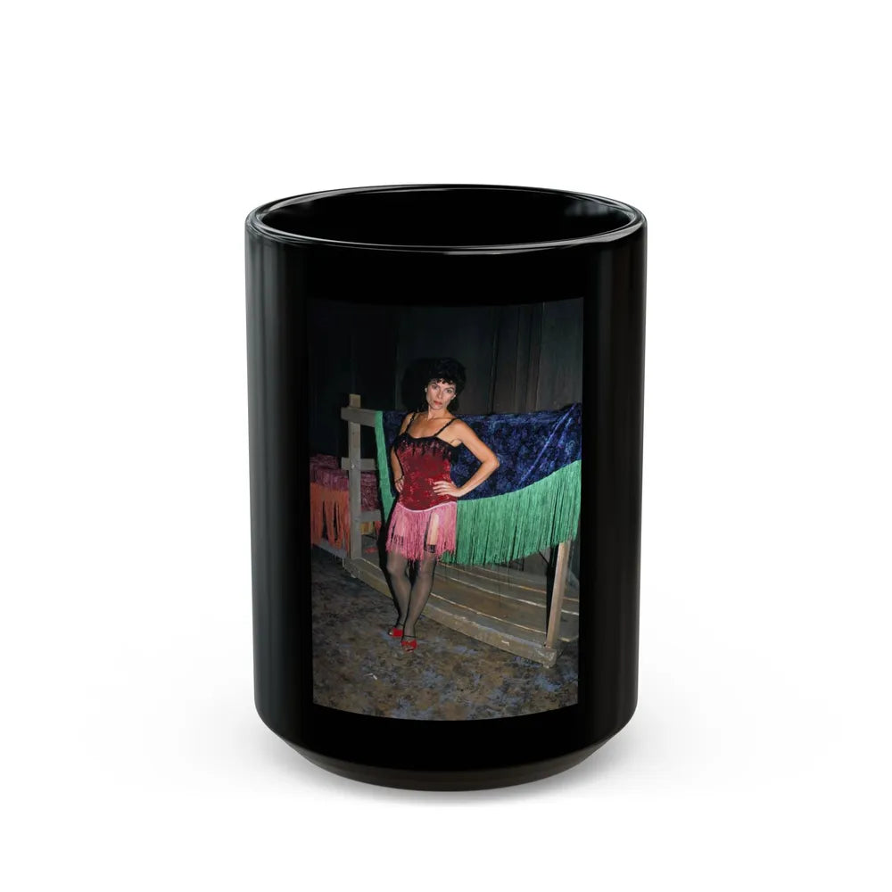 Adrienne Barbeau #70 (Vintage Female Icon) Black Coffee Mug-15oz-Go Mug Yourself