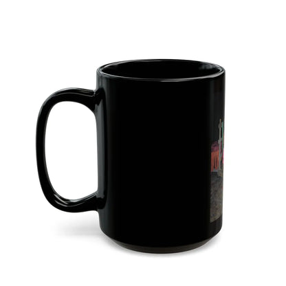 Adrienne Barbeau #70 (Vintage Female Icon) Black Coffee Mug-Go Mug Yourself