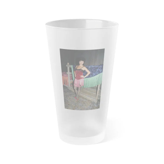 Adrienne Barbeau #70 (Vintage Female Icon) Frosted Pint Glass 16oz-16oz-Frosted-Go Mug Yourself