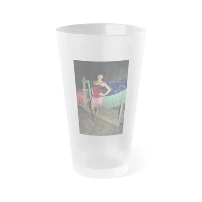 Adrienne Barbeau #70 (Vintage Female Icon) Frosted Pint Glass 16oz 16oz Frosted - Go Mug Yourself
