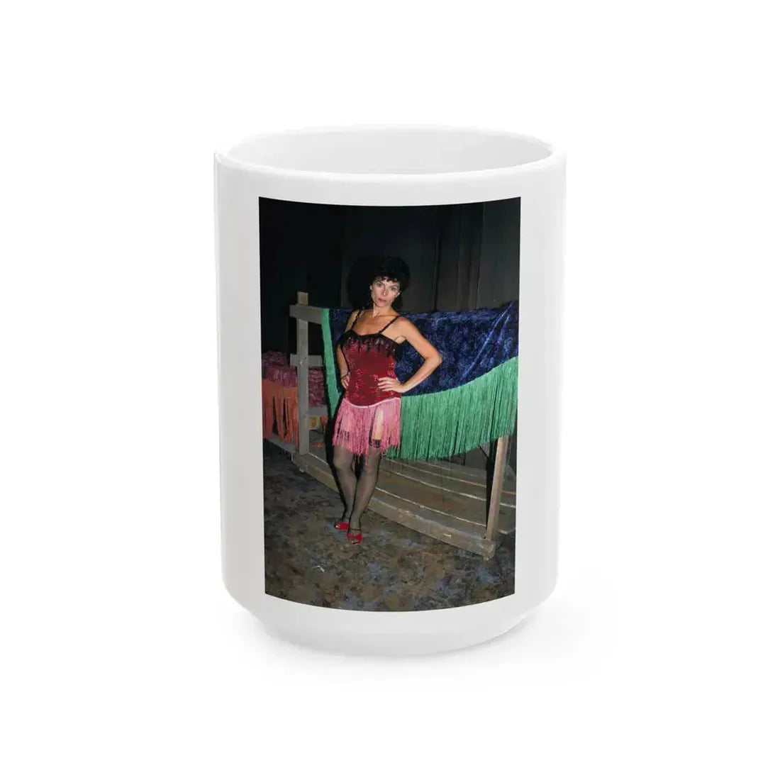 Adrienne Barbeau #70 (Vintage Female Icon) White Coffee Mug 15oz - Go Mug Yourself