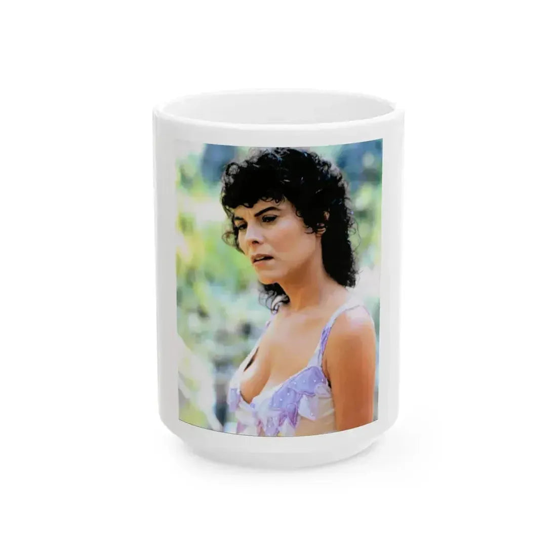 Adrienne Barbeau #72 (Vintage Female Icon) White Coffee Mug 15oz - Go Mug Yourself