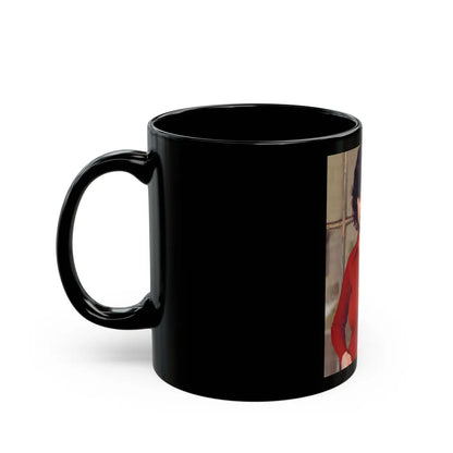 Adrienne Barbeau #74 (Vintage Female Icon) Black Coffee Mug-Go Mug Yourself