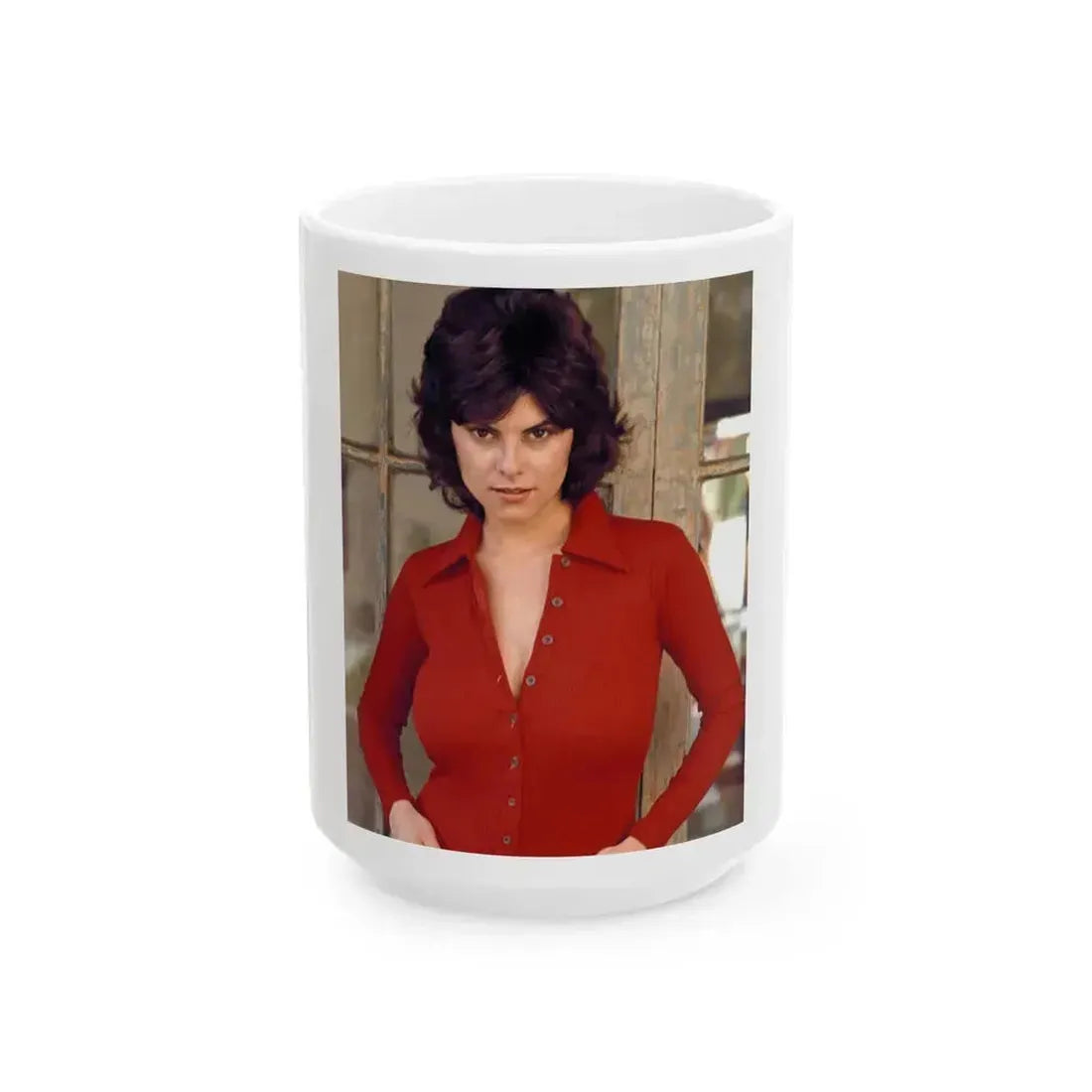 Adrienne Barbeau #74 (Vintage Female Icon) White Coffee Mug 15oz - Go Mug Yourself