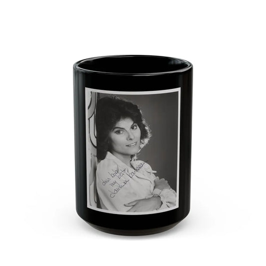 Adrienne Barbeau #76 (Vintage Female Icon) Black Coffee Mug-15oz-Go Mug Yourself