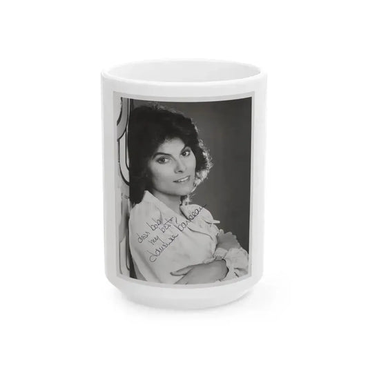 Adrienne Barbeau #76 (Vintage Female Icon) White Coffee Mug 15oz - Go Mug Yourself