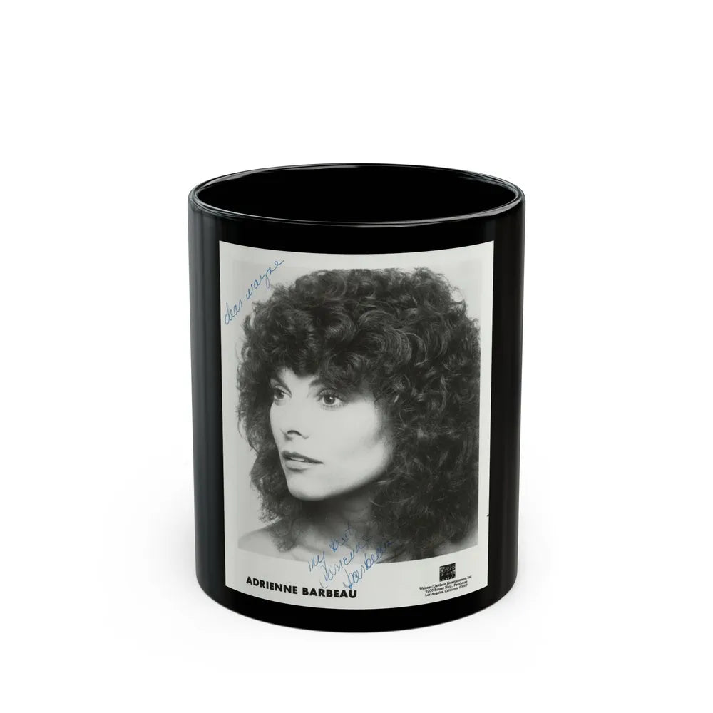 Adrienne Barbeau #77 (Vintage Female Icon) Black Coffee Mug-11oz-Go Mug Yourself