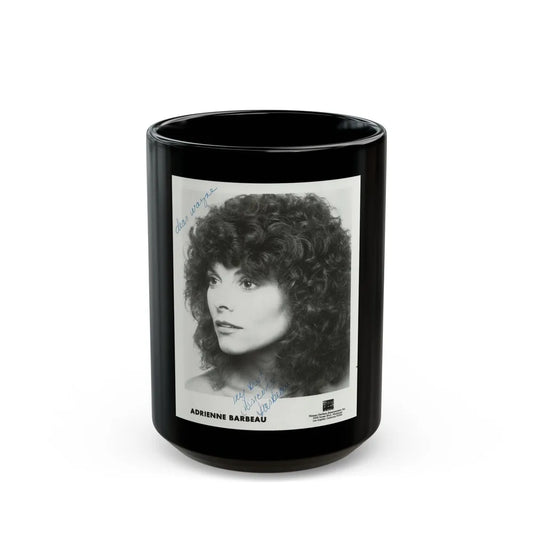 Adrienne Barbeau #77 (Vintage Female Icon) Black Coffee Mug-15oz-Go Mug Yourself