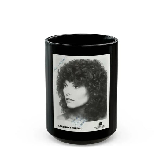 Adrienne Barbeau #77 (Vintage Female Icon) Black Coffee Mug 15oz - Go Mug Yourself