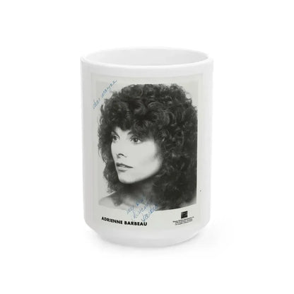 Adrienne Barbeau #77 (Vintage Female Icon) White Coffee Mug 15oz - Go Mug Yourself