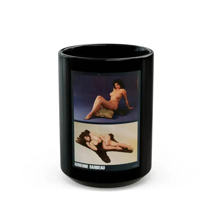 Adrienne Barbeau #82 - High Society Pictorial July '80 (Vintage Female Icon) Black Coffee Mug 15oz - Go Mug Yourself